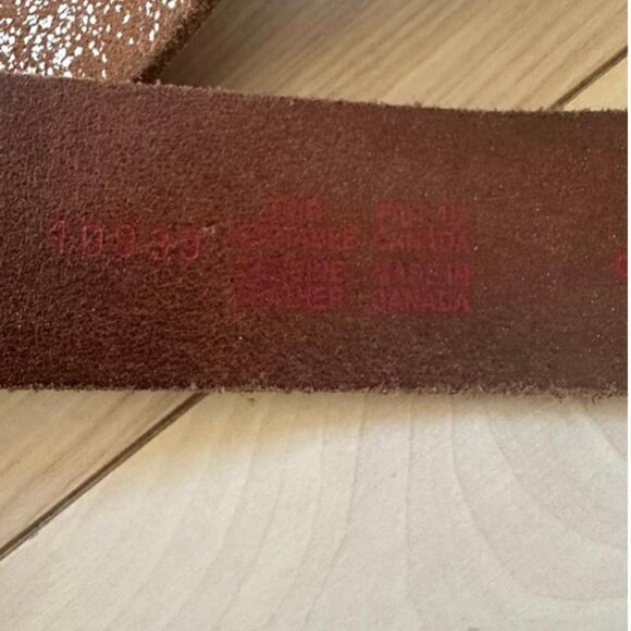 Vintage genuine leather belt from Buffalo Shop, made in Canada - Picture 8 of 8